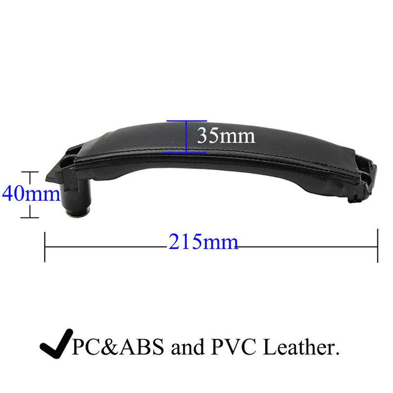 Interior Left Right Leather Door Pull Handle Assembly Replacement Trim For Land Rover Discovery Sport 2015 2016 2017 2018