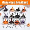 Skull Headband Pumpkin Witch Hat Performance Props Party Hairband Halloween Headband Decor Headwear