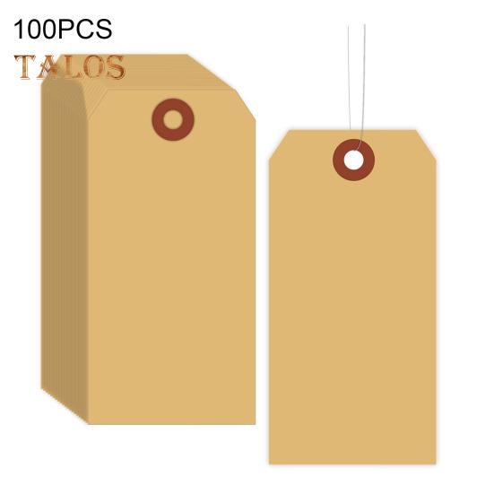 100 шт. пустые этикетки для доставки с проволочными бирками для еды, одежды, вина, этикетки для маркировки инвентаря, поделок