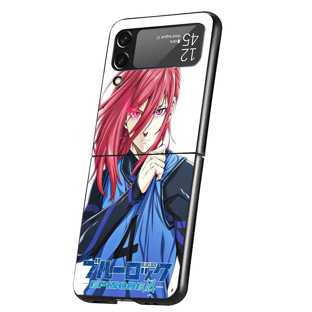 Чехол для телефона Blue Lock Чигири Хёма для Samsung Galaxy Z Flip 7 6 5 4 3 5G Flip7 Flip6 Flip5 Flip4 Flip3 Черный Fundas Shell