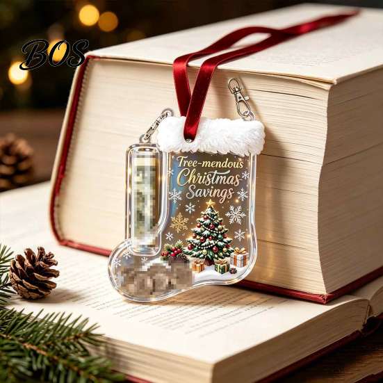 Ornament for Christmas Tree Cash Gift Stocking, Money Holder Hanging Ornament, Unique Creative Present Xmas Decoration Holiday Surprise