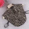 Leopard Print Shirt Detachable Collar for Womens Suits Lapel Fake Collar False Collar Blouse Female Detachable Collars