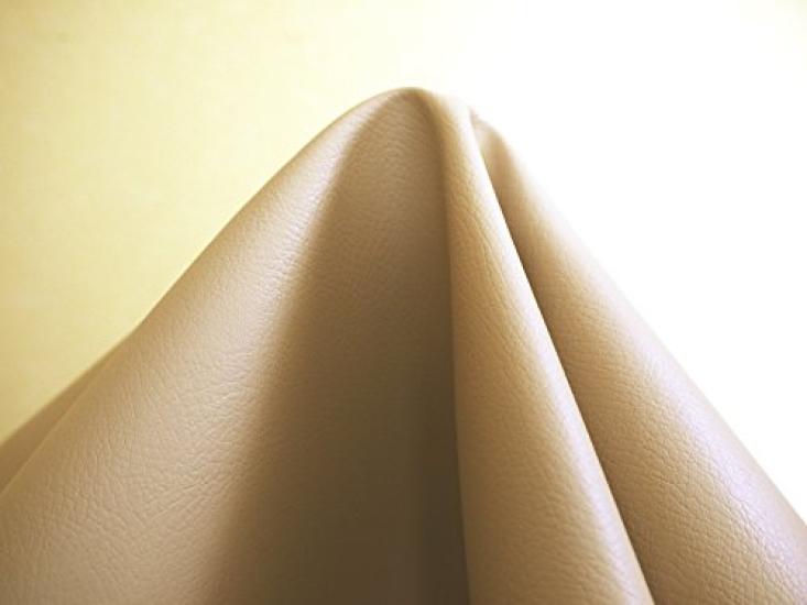 Adhesive leather synthetic leather fabric 135 x 80 cm (sticker type) (beige)