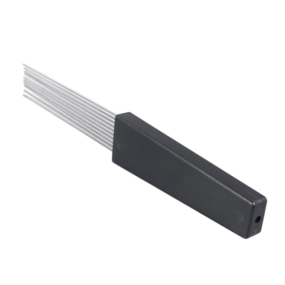 2PCS Plastic, Stainless Steel Percussion Accessories Black Professional Scraper For Percussion