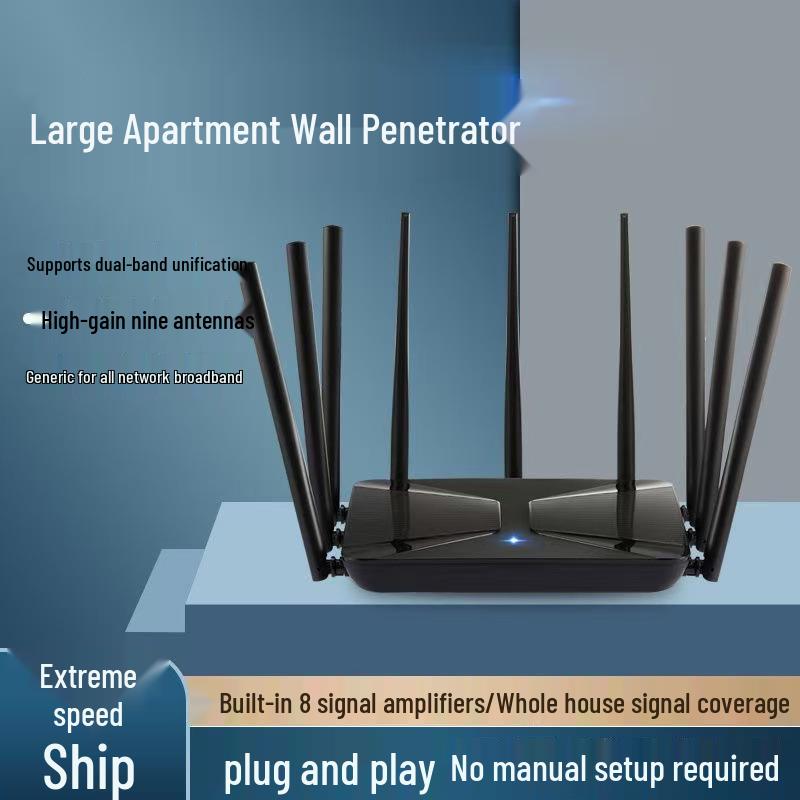 Двухдиапазонный гигабитный WiFi-маршрутизатор 5G - Высокоскоростное покрытие всего дома для студентов и небольших и средних квартир