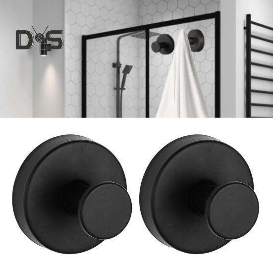 4 шт. настенных крючков, нержавеющих, устойчивых к коррозии, легко устанавливаемых, из нержавеющей стали, водонепроницаемых, с присоской, не требующей сверления, крючков для халатов и пальто