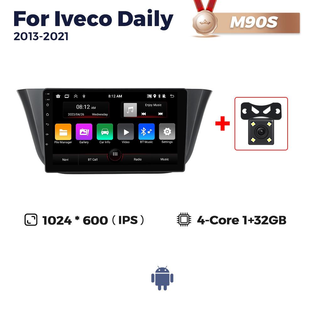 NaviFly Android Auto Car Radio Multimedia Video Player для Iveco Daily 2013-2025 BT CarPlay Navigation GPS Autoradio QLED 2 Din