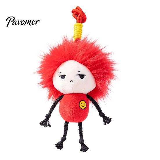 Soft Huggable Figurine Funny Explosion Hair Plush Keychain, Cute Stuffed Doll Bag Charm Decorative Backpack Accessory for Backpack, Fluffy Pendant