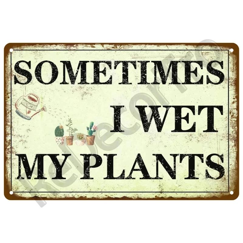 Vintage Gardening Metal Sign Retro Flower Sign Perfect for Outdoor Indoor Home Wall Decor and Farm Decoration