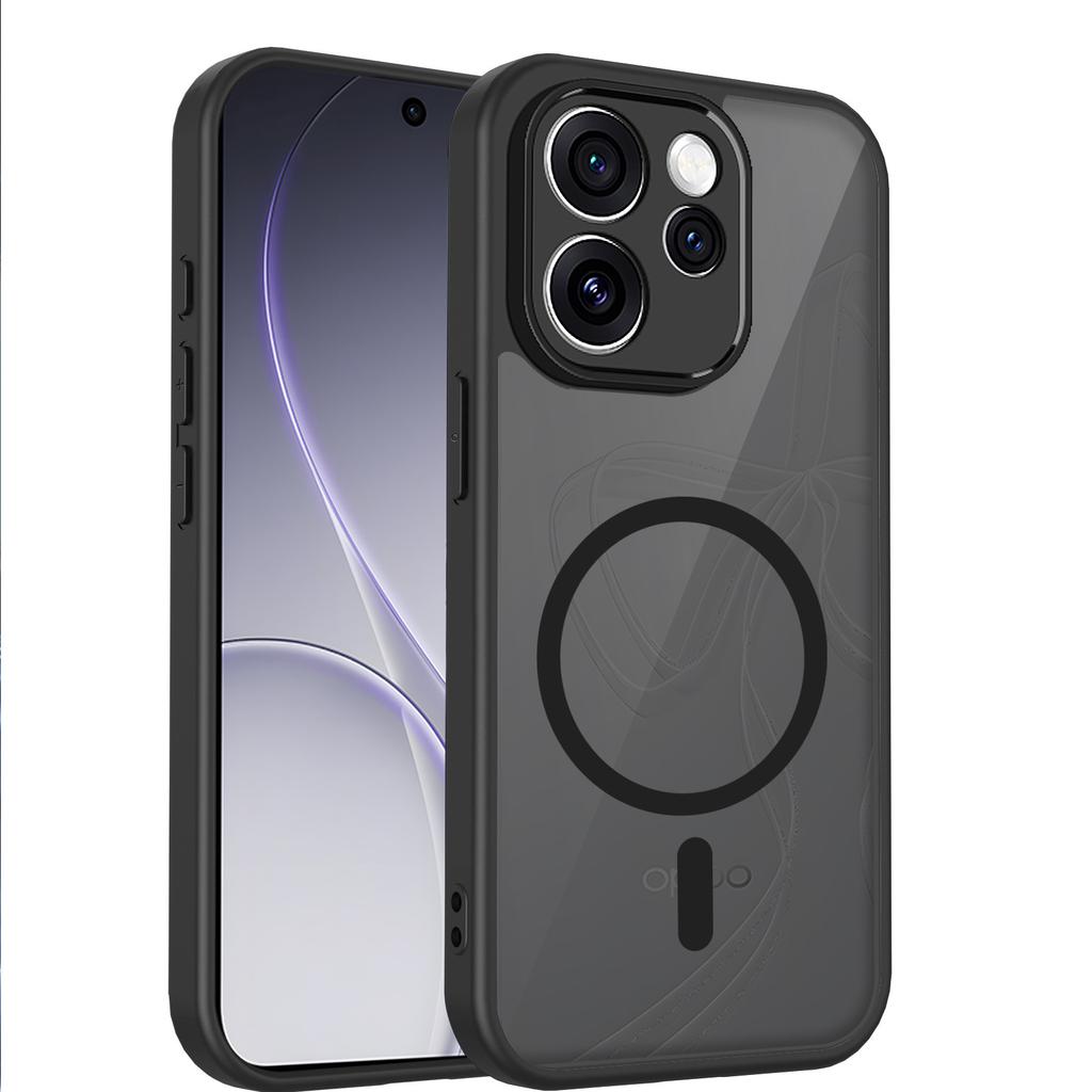 Магнитный чехол для телефона OPPO Reno11F, чувствительный к коже, Realme11, прозрачный черный, мелкие отверстия 1 + ACE1, защитный чехол