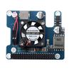Raspberry Pi 5 PoE Expansion Board with Ethernet, Power Supply Module, Fan, and Metal Heat Sink, 802.3af/at.