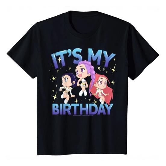Tee Shirt Round Neck Short Sleeve Cartoon Anime Pattern Women T-shirt Loose Fit Breathable