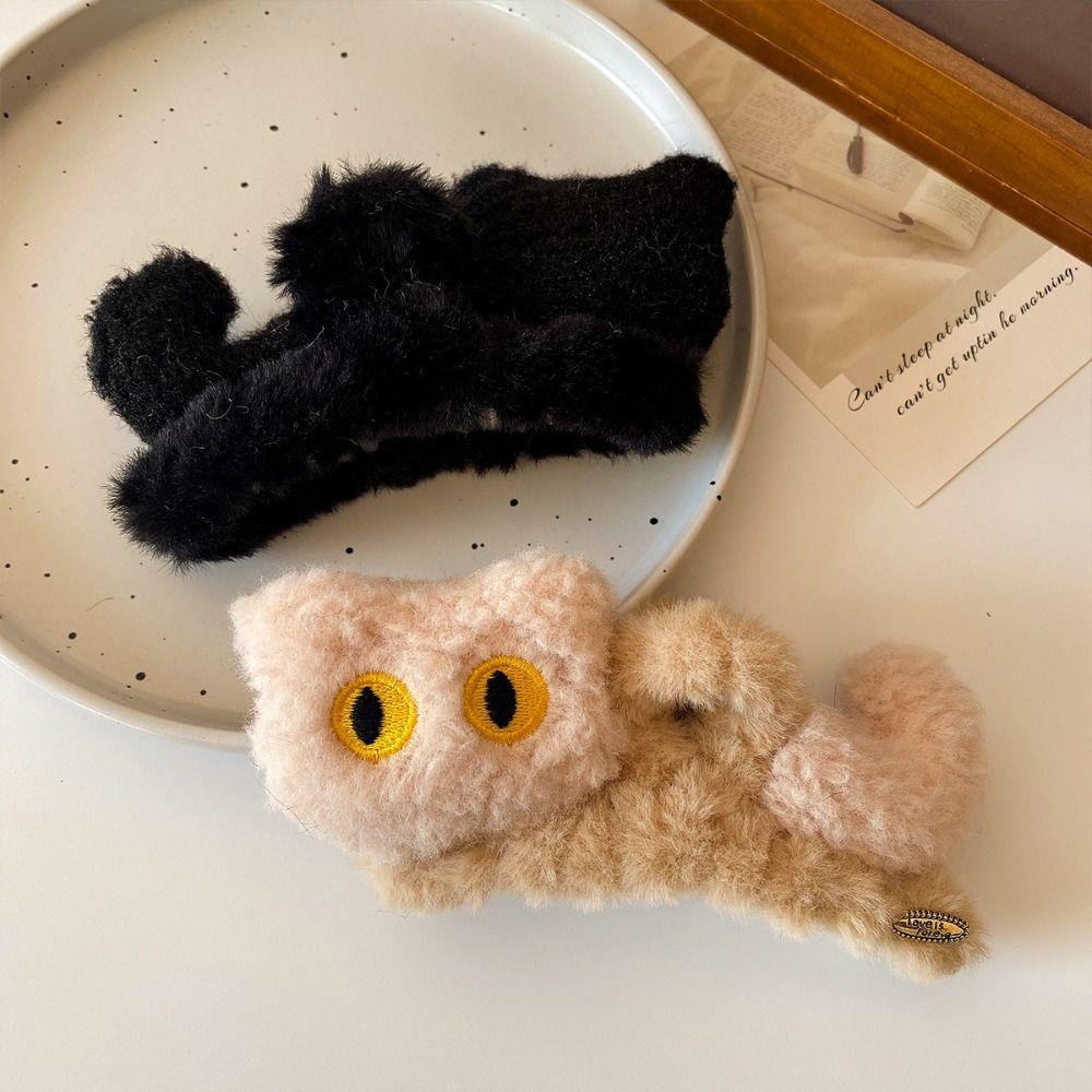 Grab Clip Cat Hair Clip Cute Cute Hairpin Fashion Plush Hair Claw  Daily