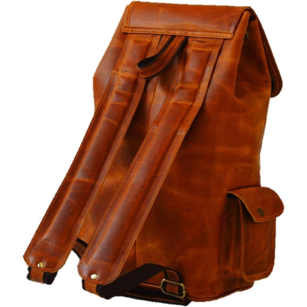 Genuine Leather Vintage Handmade Casual College Day-pack Cross Body Messenger Backpack