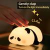 Ночной светильник с милой пандой, новинка, прикроватная лампа с изображением животных и таймером, сенсорное управление, регулируемая силиконовая декоративная лампа