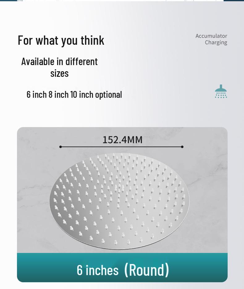 Насадка для душа с эффектом тропического дождя из нержавеющей стали 304 для домашних ванных комнат