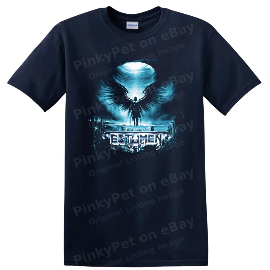 Testament Metal Wings T Shirt Heavy Graphic Band Tee Dark Fantasy Art