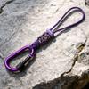 Braided Rope Water Bottle Lanyard Zinc Zinc Alloy Carabiner Hook Essential Key Chain Lanyard  Mountaineering