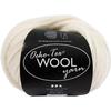 Ball of Wool - Oeko-Tex Wool Yarn - 50 G - Off-White - Lightweight Yarn for Knitting