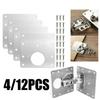 Hinge Repair Plate Cupboard Door Hinges Mount Cabinet Repair Accessories Furniture Hardware