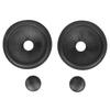 Speaker Cone Drum Paper 1 Inch Inner Diameter Subwoofer Cones Drum Paper with Rubber Surround for 5