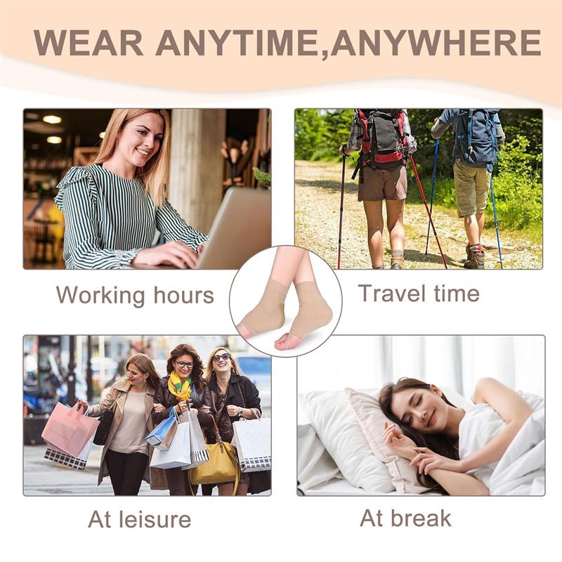 1 пара поддержки ахиллова сухожилия, компрессионные носки при подошвенном фасциите, поддержка пятки и лодыжки при повреждении связок, поддержка ахиллова сухожилия