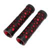 Bike Handle Grip Red Anti Slip Raised Texture Stable High Strength Double Locking Mountain Bike Handle Bar Grips
