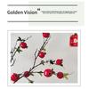 Simulation Artificial Pomegranate Long Branch Artificial Plants  Garden Decoration