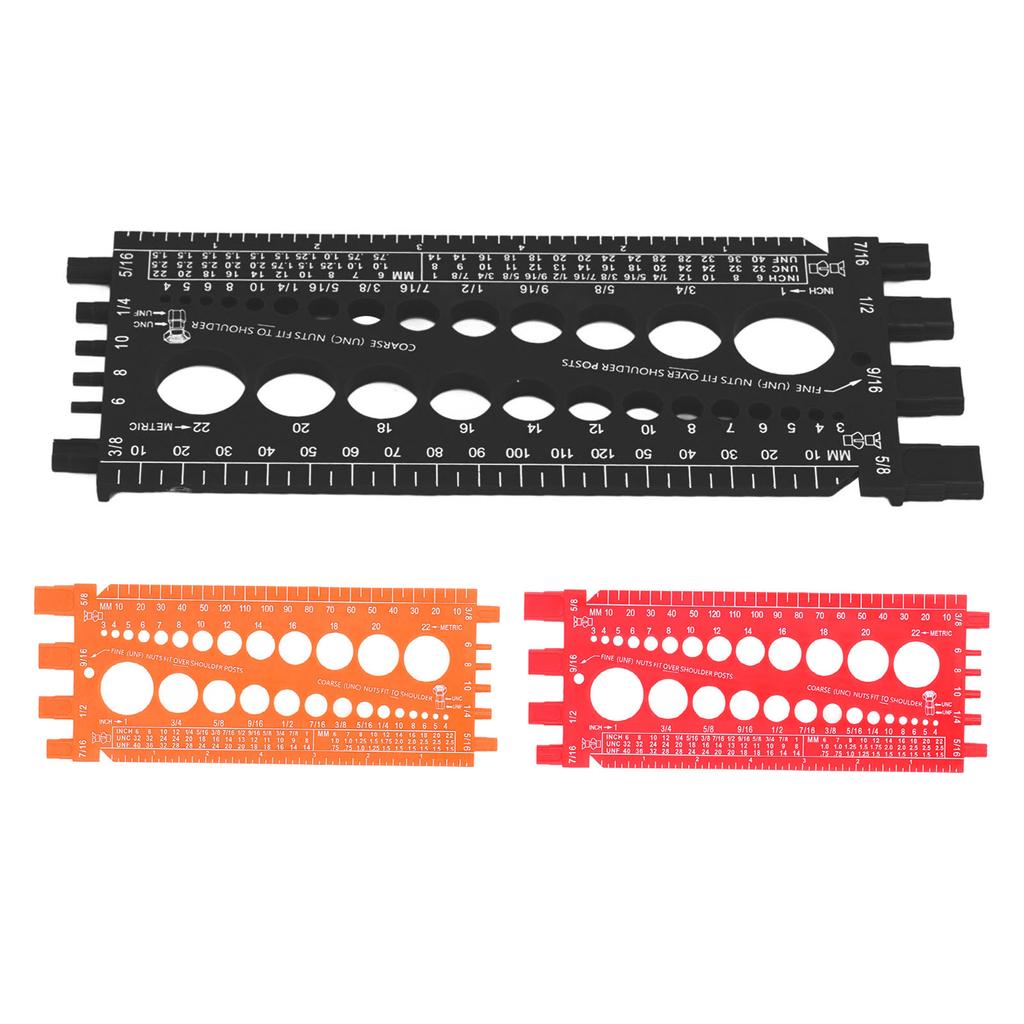 Гайка болт винт калибр многофункциональный дюймовый метрический быстрая идентификация гайка болт резьба проверка для W