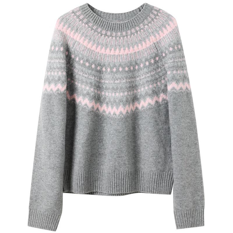 Sancai Women's Winter Fair Isle Knit Pullover