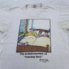 Винтажная футболка The Far Side Мужская Маленький Размер Мультяшная Гэри Ларсон Утреннее Лицо 80-е