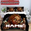 3pcs Duvet Cover Set (1*Duvet Cover + 2*Pillowcase, Without Core), Custom Name Bride of Chucky Pattern Bedding Set, Home Bedroom Decor Gift