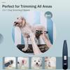 Super Luxury 3-Piece Cordless Electric Nail Grinder Low Noise Dog Hair Clipper and Cat Claw Trimmer Safe Pet Beauty Set