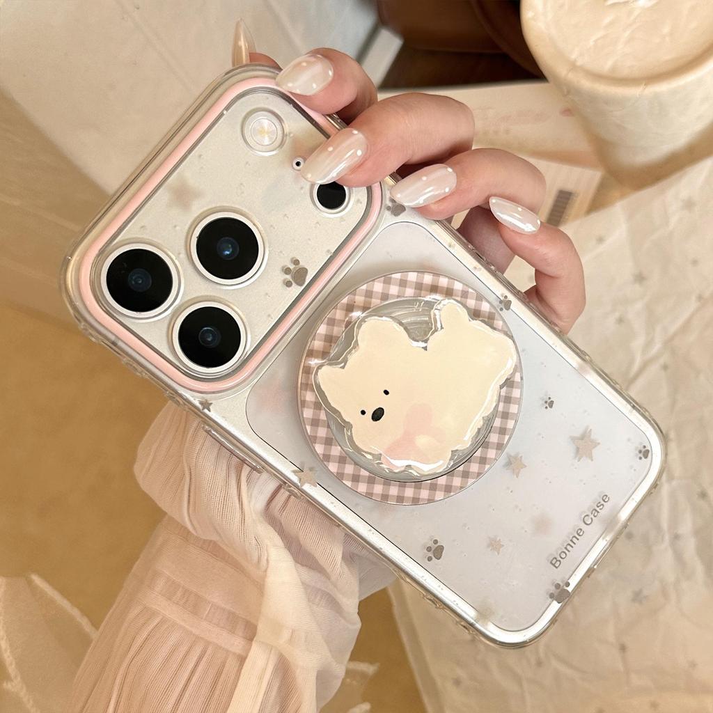 Милый белый щенок, магнитный чехол для телефона для iPhone 16, iPhone 17 и iPhone 17 Pro Max