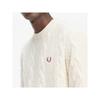 Fred Perry [sharp] Толстый вязаный свитер цвета экрю Afpm2438562 560 qzgAfpm2438562 560