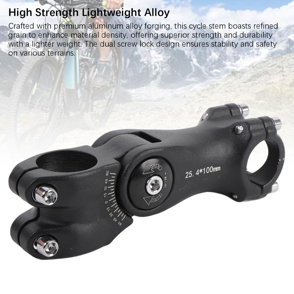 100 mm Length Handlebar Stem Aluminum Alloy Bike Handlebar Stem for BMX,Road and Mountain Bikes