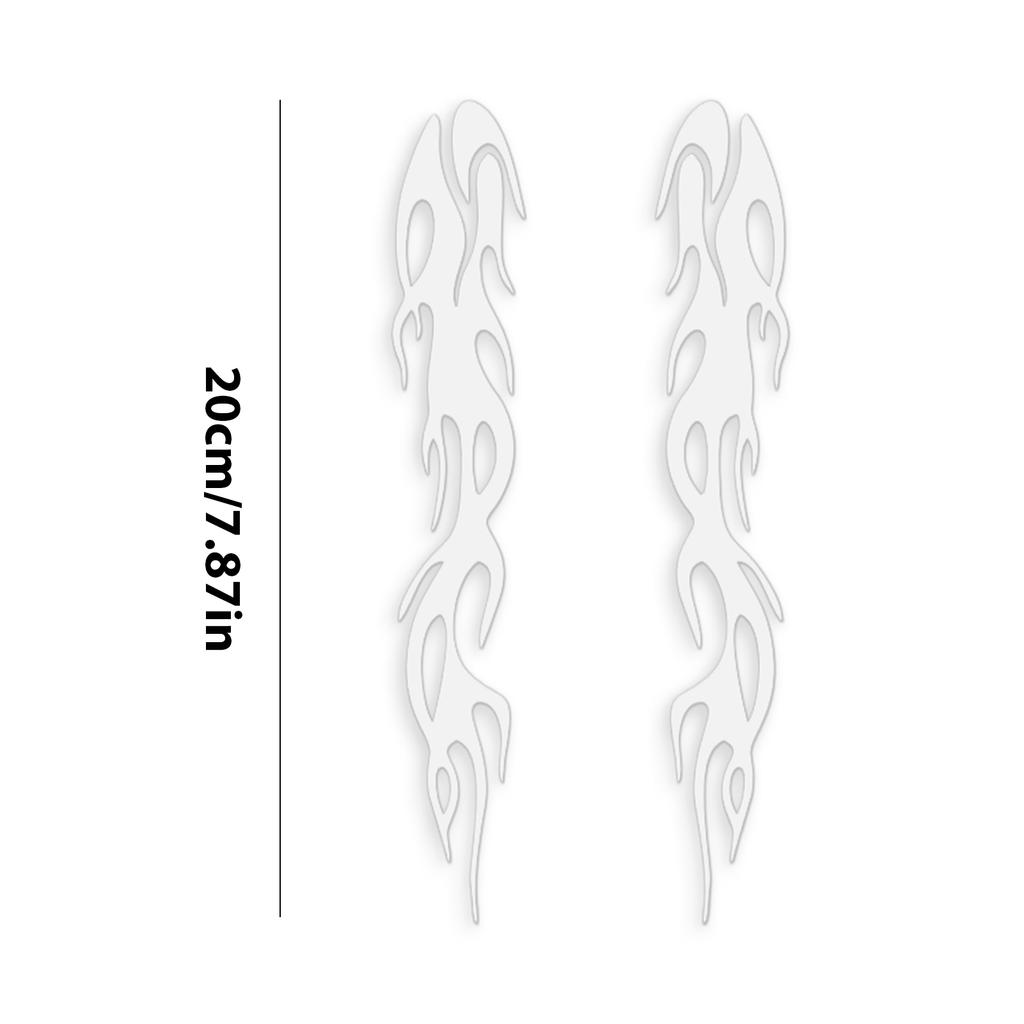 Интересные наклейки в форме пламени для мотоциклов, светоотражающие наклейки в виде пламени, водонепроницаемые наклейки для автомобилей, наклейки для мотоциклов, аксессуары для мотоциклов