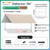 Outdoor UV Protection & Rainproof Tarp Canopy