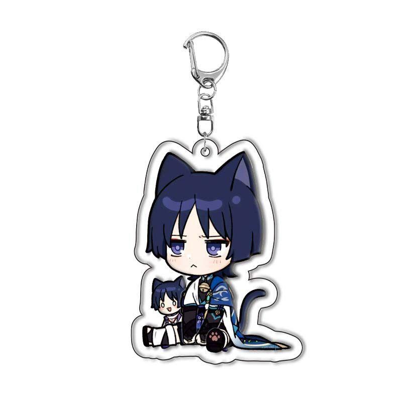 Оригинальный акриловый брелок God Traveler Wanderer Klee Skirmisher Bag Подвеска Двусторонняя прослойка