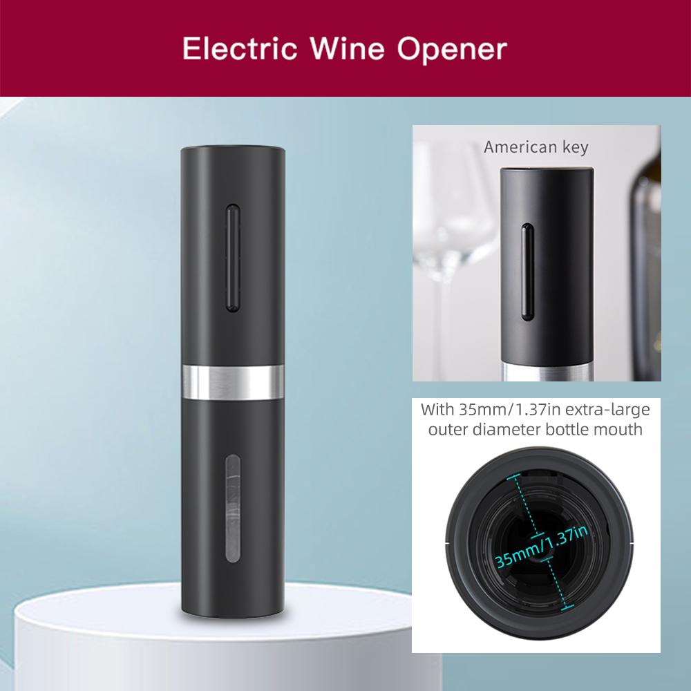 Electric Wine Opener Set Type-C Rechargeable Automatic Electric Wine Bottle Opener with Pourer /