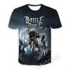 3D-печатная футболка Battle Beast Rock Casual Хип-хоп футболка Топ в стиле Харадзюку для мужчин и женщин