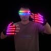 Colorful Remote-controlled Glove and Glasses Set, Multi-colored Glowing Gloves, Stage, Nightclub, Bar, KTV, Internet Celebrity, Flashing Gloves