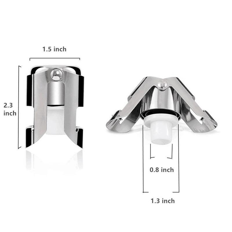 Пробка для винной бутылки Пробка для бутылки вина и пива Пробка из нержавеющей стали Пробка для шампанского Игристого вина Барные инструменты Герметизация Сохранение Крышка для бутылки