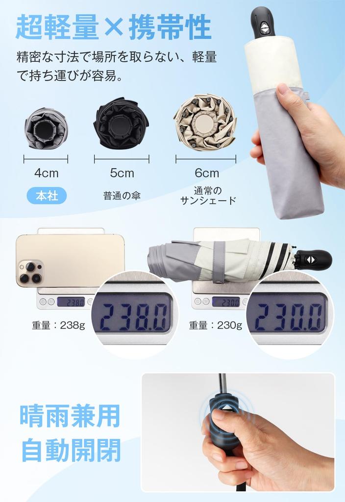 Folding Parasol for JIS Light Lightweight 26cm Folding Umbrella for Automatic Suitable for Sun and Perfect Gift for or Any [New 2025, Certified, 100%