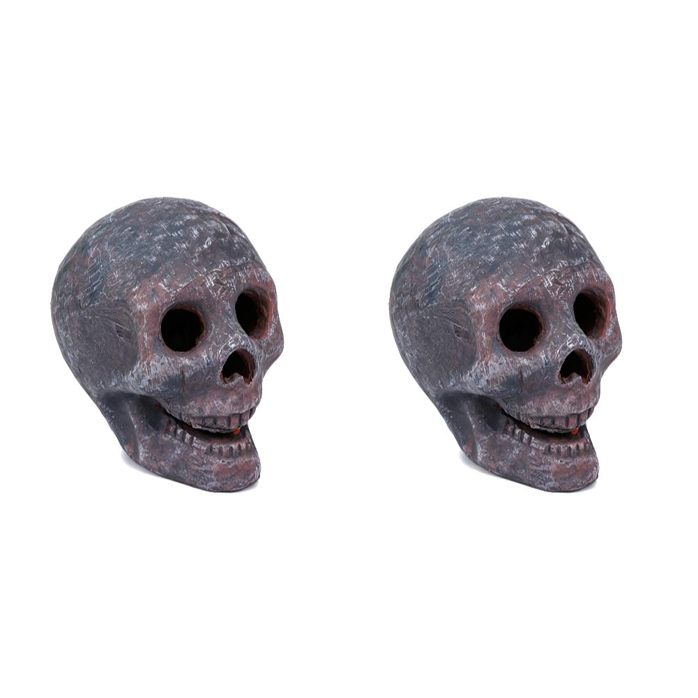 1-10PCS Halloween Skulls Fire Pit Realistic Shape & Fireproof Horrific Atmosphere & Versatile for Bonfire Campfire Fireplaces