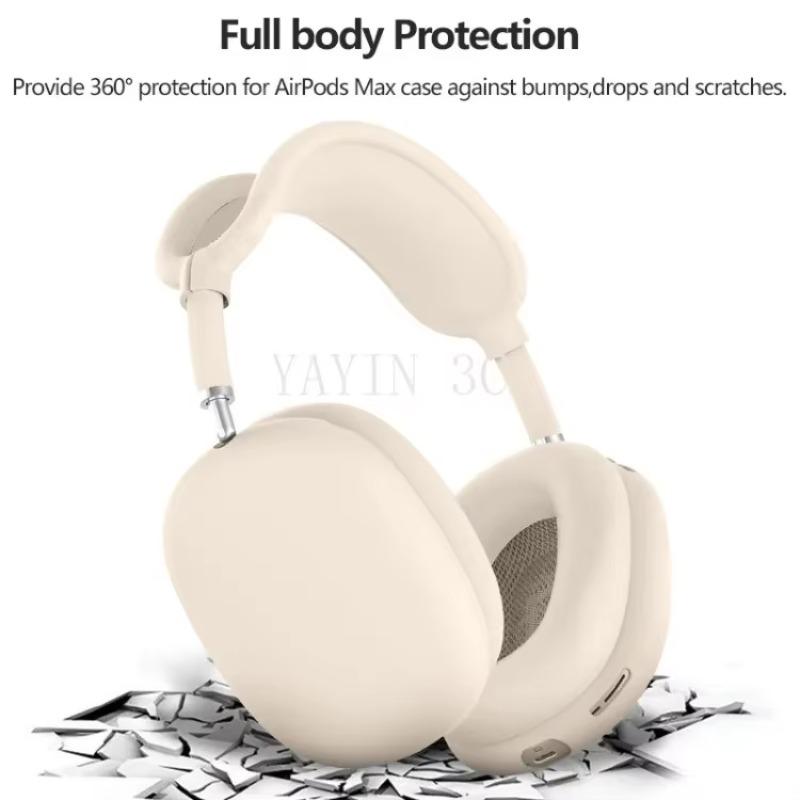 3 в 1 Силиконовый защитный чехол Для наушников AirPods Max 1/2 амбушюры / накладки на уши / оголовье Защита от столкновений и случайных касаний