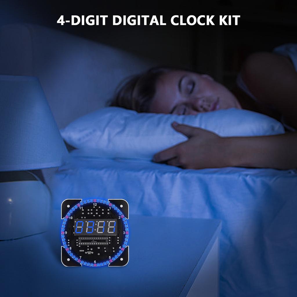 Набор для пайки цифровых часов с корпусом для батарейного отсека для научных проектов, DIY электроники, обучения и дома/офиса