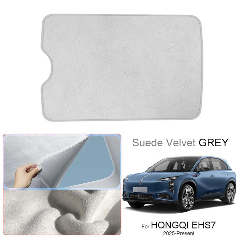 Car Suede Fabric Anti-uv Electrostatic Adsorption Sunroof Sunshade For HONGQI EHS7 2025-Present Auto Heat Insulation Skylight