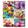 5D Diamond Paintings Macaron Dessert Full Round Diamond Embroidery Landscape Wall Pictures of Rhinestones Home Decor