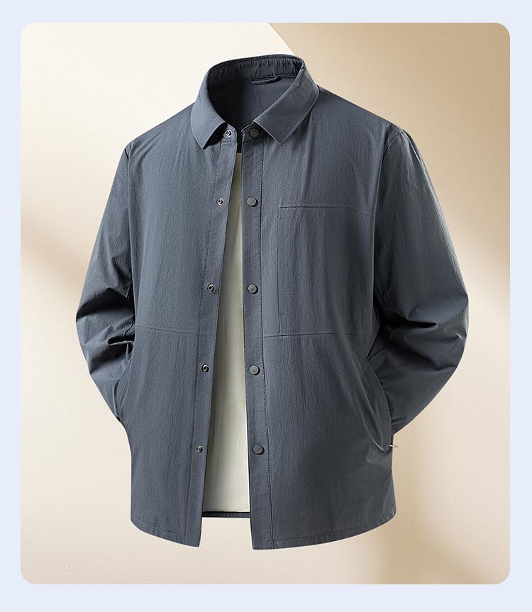 Fashionable and minimalist men's jacket, casual men's jacket